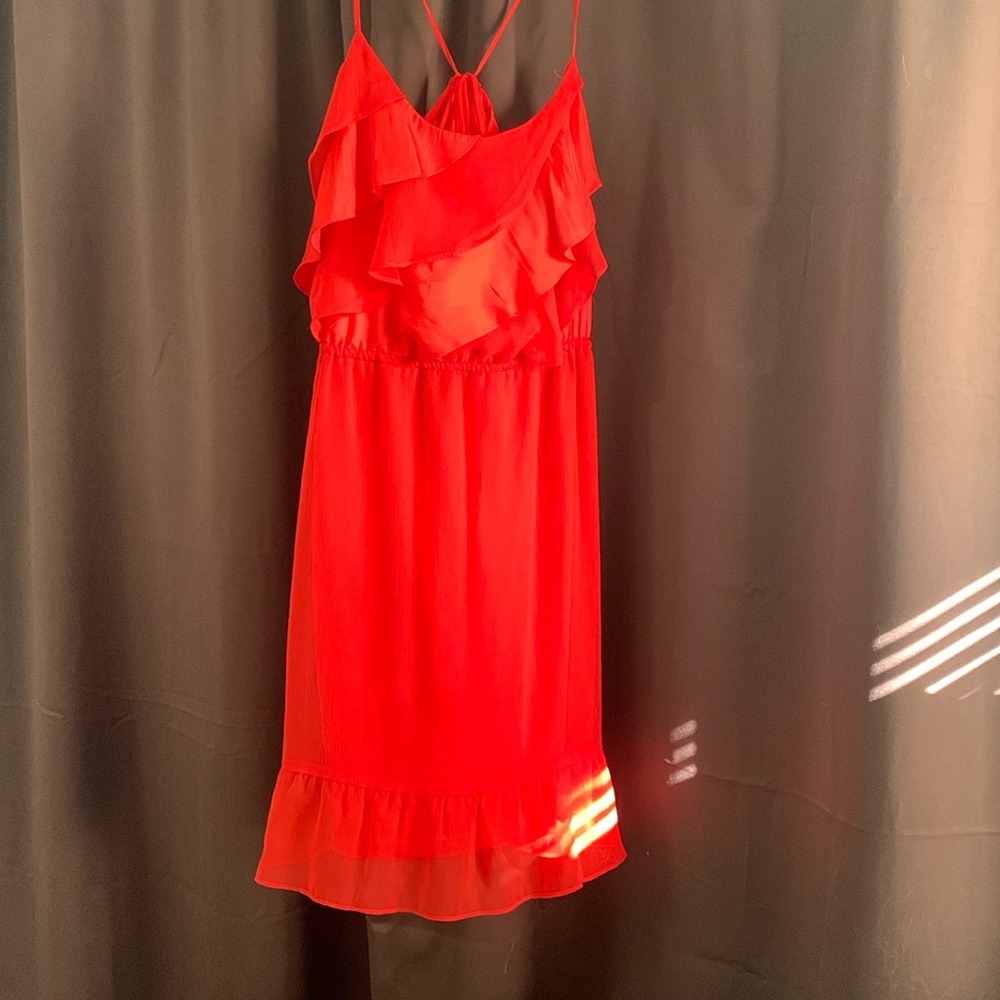 Short red dress